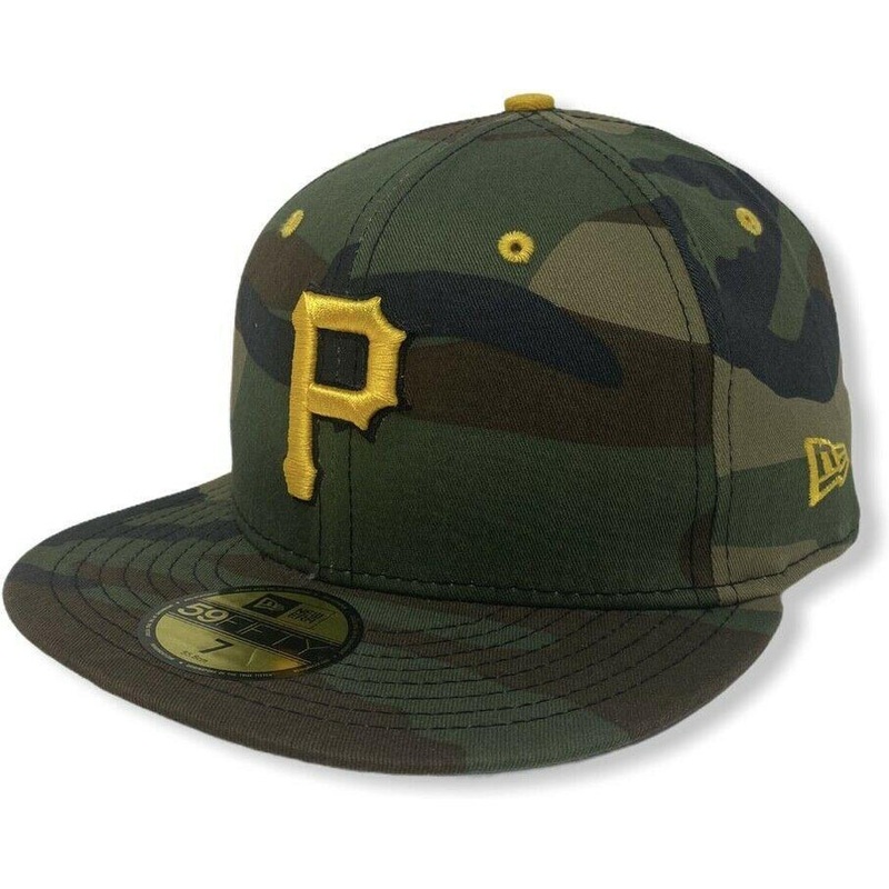 New Era Pittsburgh Pirates Camo/Yellow 59FIFTY Fitted Hat