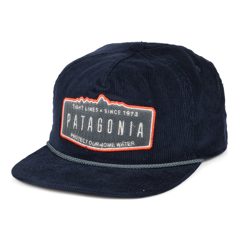 Patagonia Hats Ridgecrest Fly Catcher Corduroy Snapback Cap – Navy Blue Adjustable