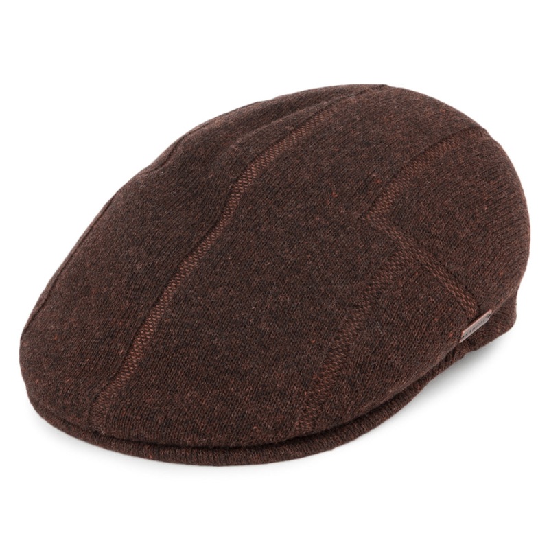 Kangol Panel 504 Flat Cap – Tobacco S
