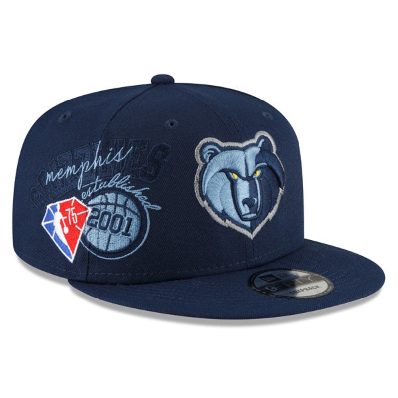 Memphis Grizzlies New Era 2022 Back Half 9FIFTY Snapback Adjustable Hat – Navy