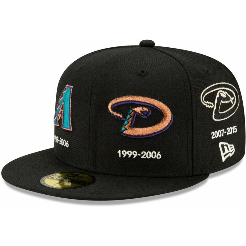 New Era Arizona Diamondbacks Multi Season Patch History Logo 59FIFTY Fitted Hat