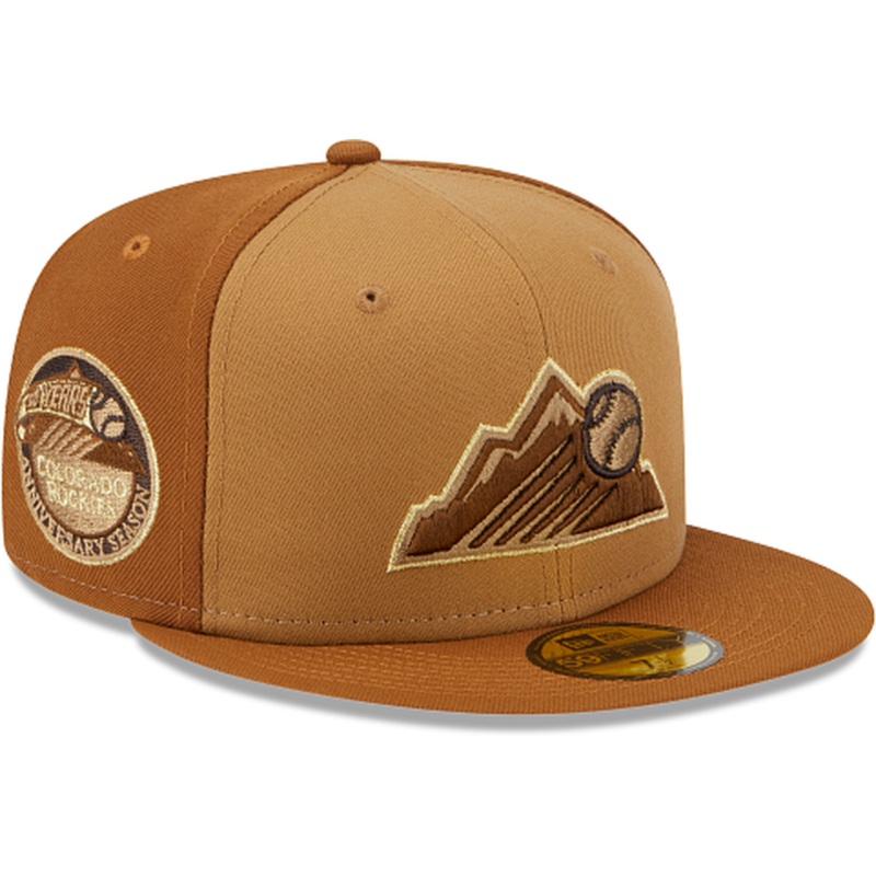 New Era Colorado Rockies Tri-Tone Brown 2023 59FIFTY Fitted Hat