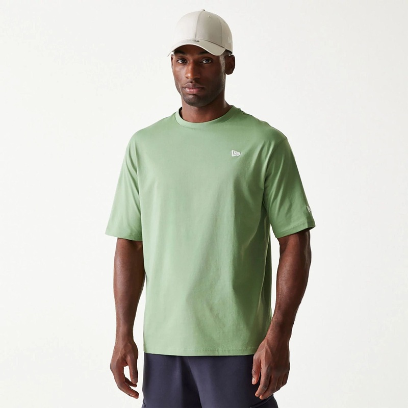 New Era Essential Green Oversized T-Shirt XS