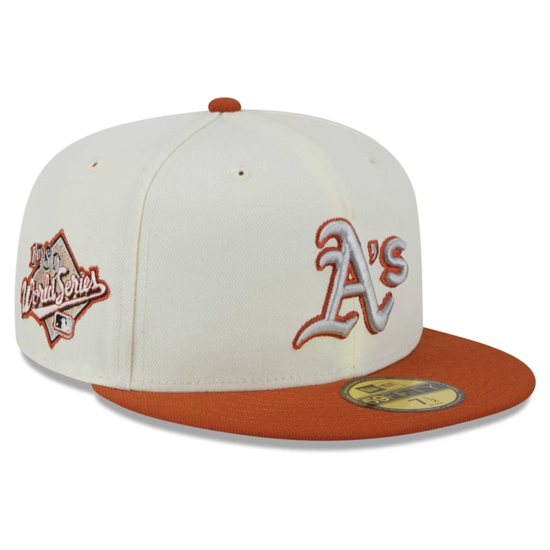 New Era Oakland Athletics Cream/Rust Orange 2023 59FIFTY Fitted Hat