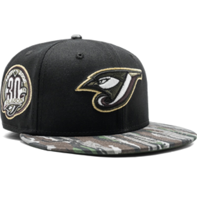 New Era Toronto Blue Jays Realtree Camo Visor 30th Anniversary 59FIFTY Fitted Hat