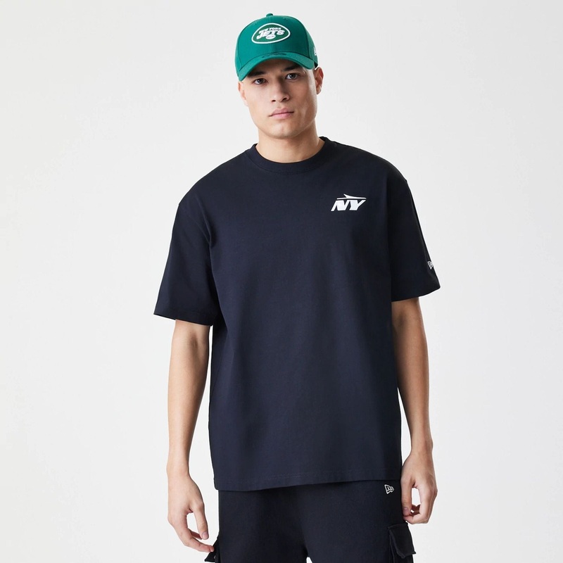 New York Jets NFL Black Oversized T-Shirt XS