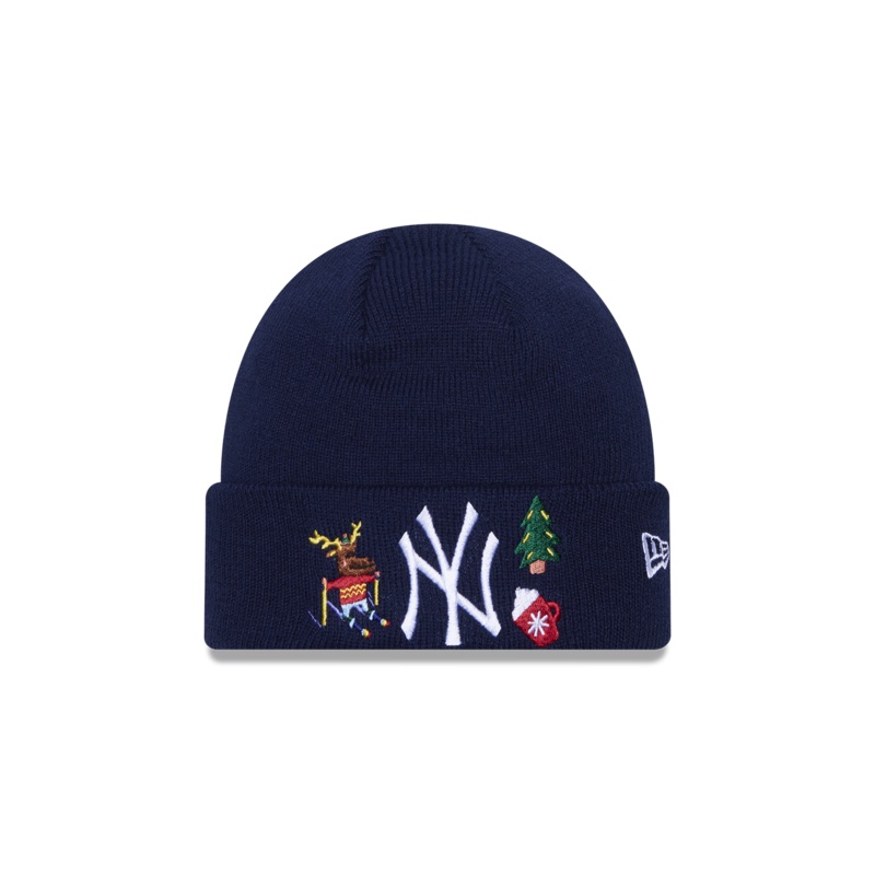 New York Yankees Toddler Festive Cuff Navy Beanie NE-TODDLER