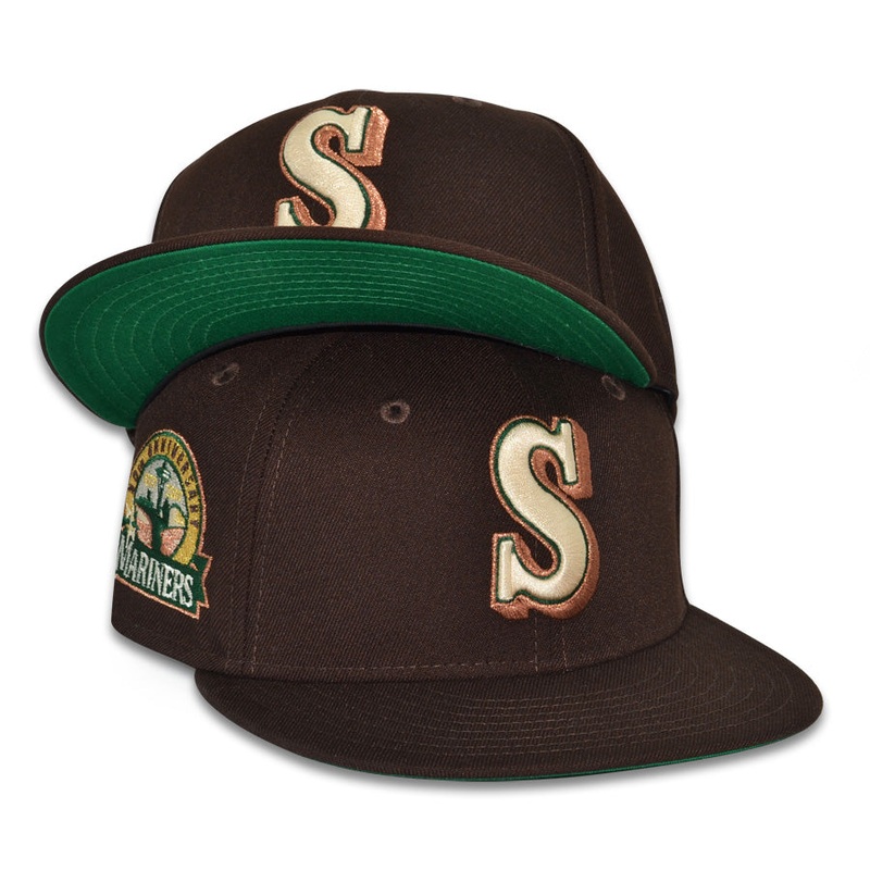 Seattle Mariners “DARK MOCHA” Exclusive New Era 59Fifty Fitted Hat – Burntwood 6 7/8