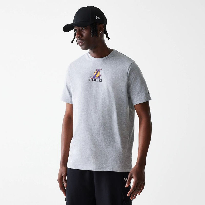 LA Lakers NBA Logo Grey T-Shirt XS