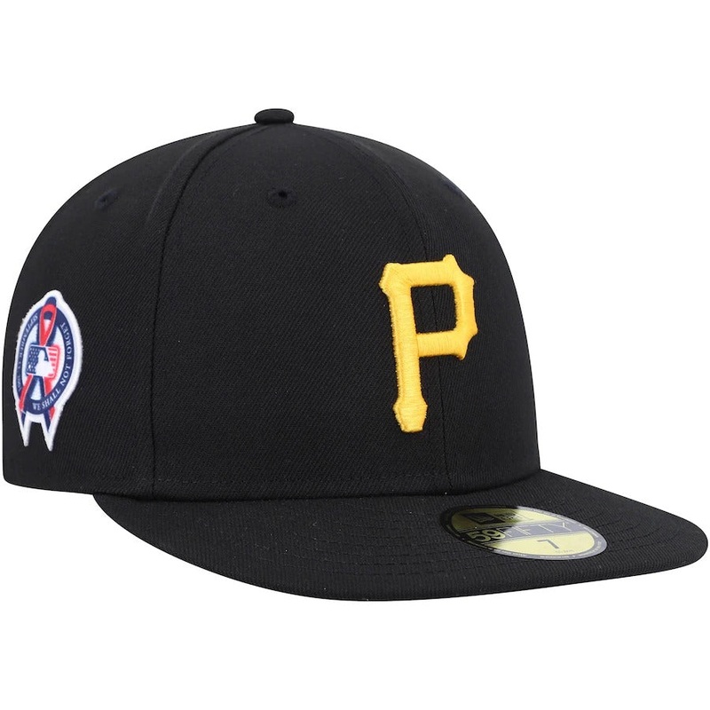 New Era Pittsburgh Pirates Black 9/11 Memorial Side Patch 59FIFTY Fitted Hat