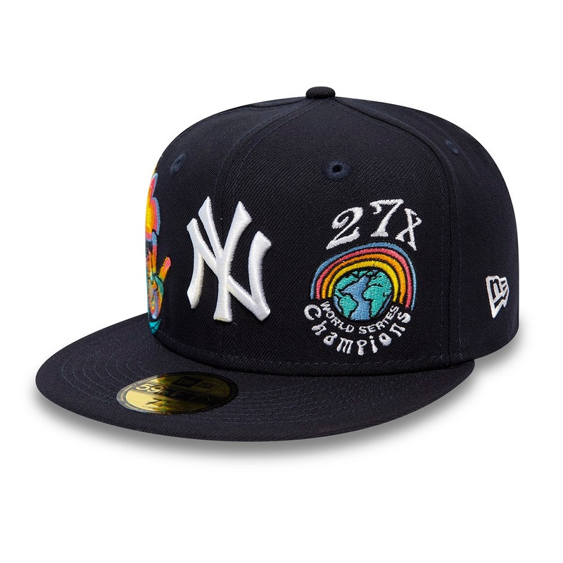 New York Yankees 59FIFTY Groovy Navy Cap 7