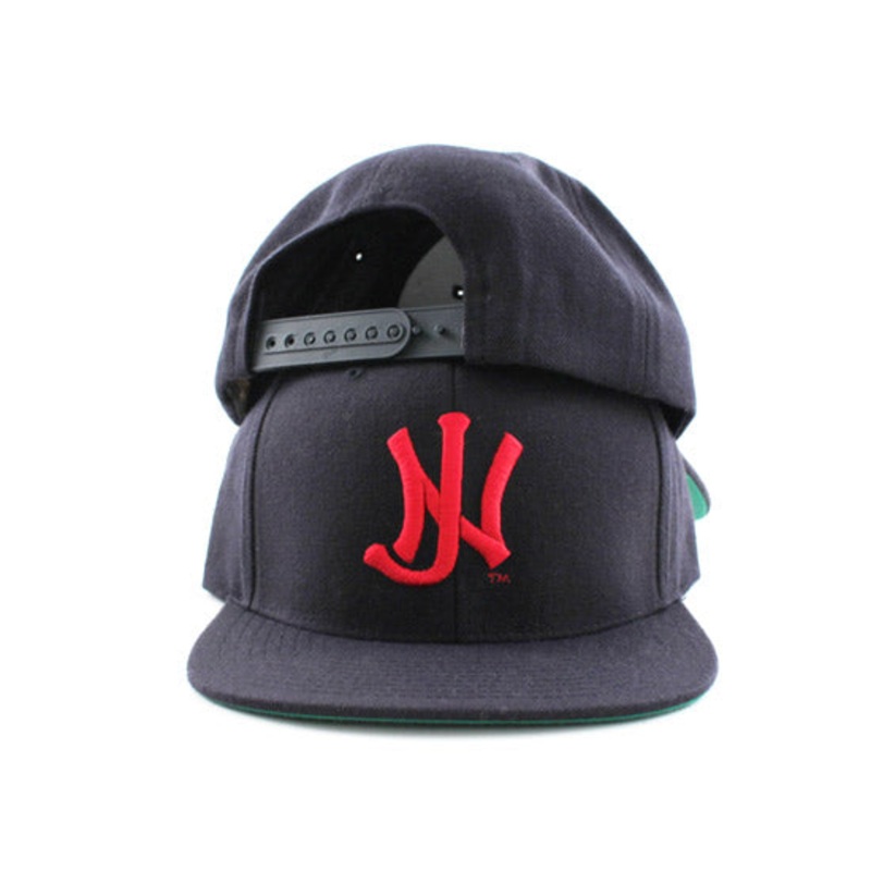 Old School NJ Snapback Hats (Navy Red) One Size