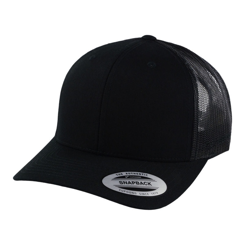 YP Classics Retro Trucker – Black Adjustable