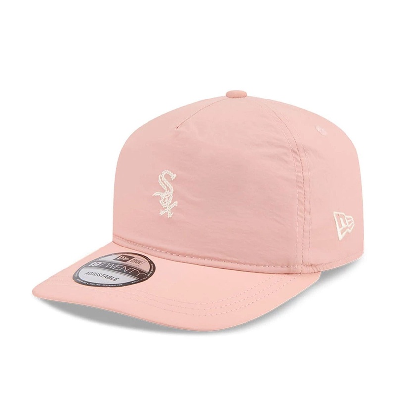 Chicago White Sox MLB Blush Crinkle Pastel Pink 19TWENTY Adjustable Cap OSFM