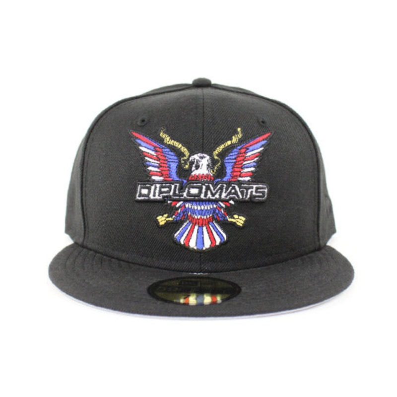 Diplomats 59Fifty New Era Fitted Hat (Black Gray Under Brim) 7