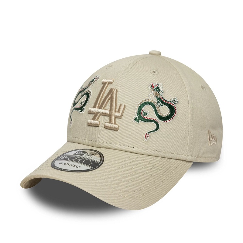LA Dodgers MLB Icon Cream 9FORTY Adjustable Cap OSFM