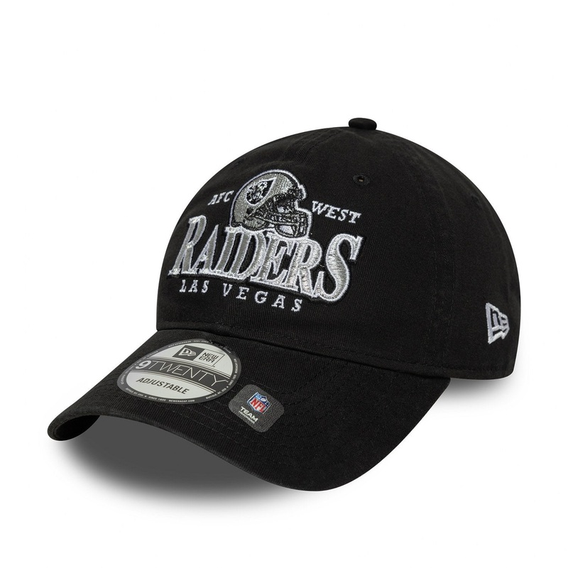 Las Vegas Raiders 9TWENTY NFL Helmit Black Cap One Size