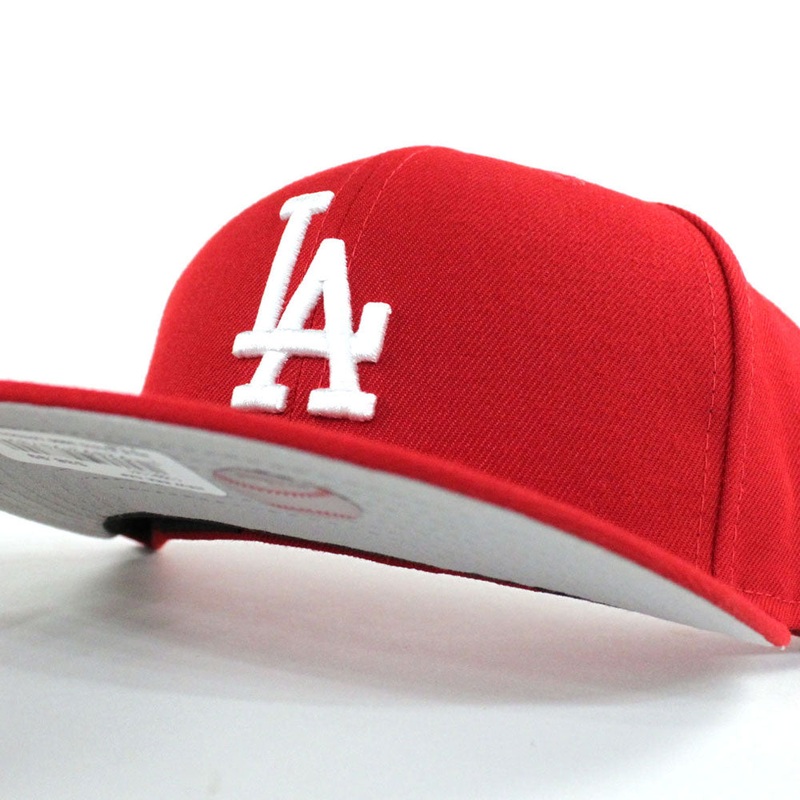 Los Angeles Dodgers New Era 59Fifty Fitted Hat (Red Gray Under Brim) 7