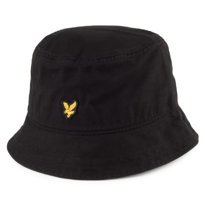 Lyle & Scott Hats Cotton Twill Bucket Hat – Black 1-Size
