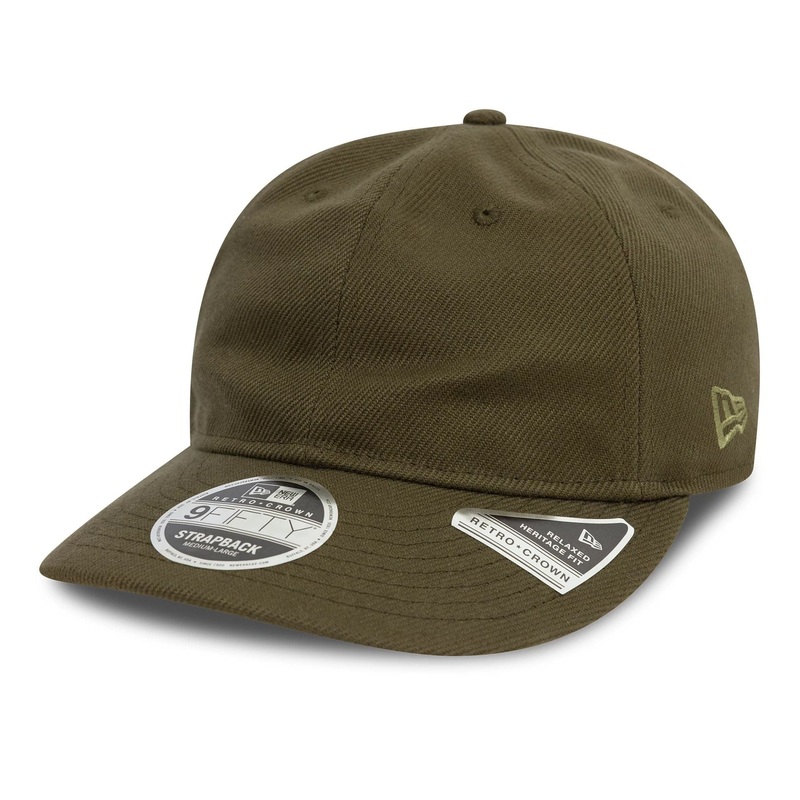 New Era Heavy Twill Khaki 9FIFTY Retro Crown Cap S-M