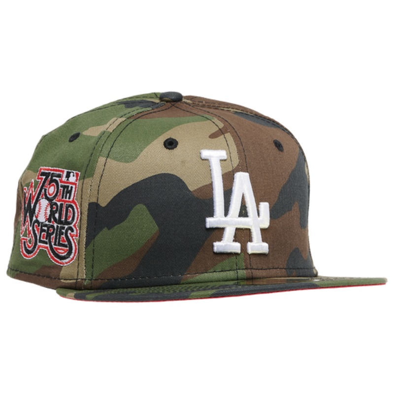 New Era Los Angeles Dodgers Camouflage 75th World Series Red undervisor 59FIFTY Fitted Hat