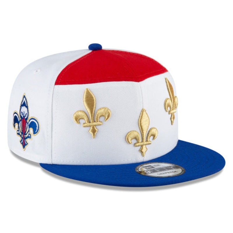 New Orleans Pelicans New Era 2021 City Edition Primary 9FIFTY Snapback Hat – White/Royal