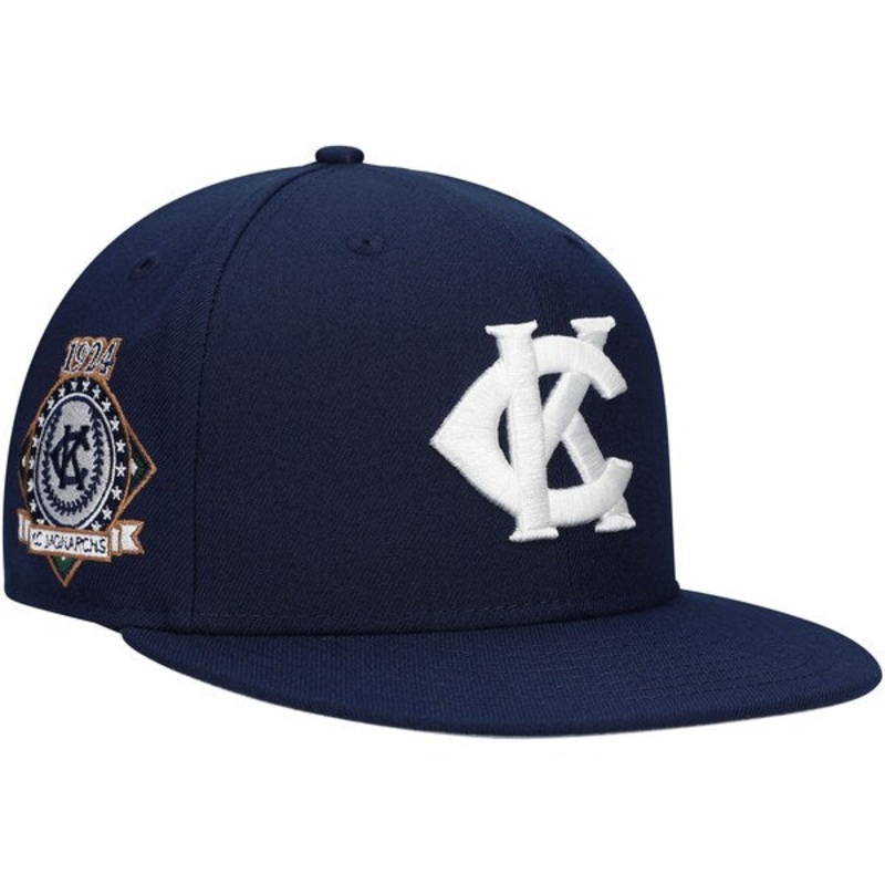 Rings & Crwns  Kansas City Monarchs Team Fitted Hat – Navy