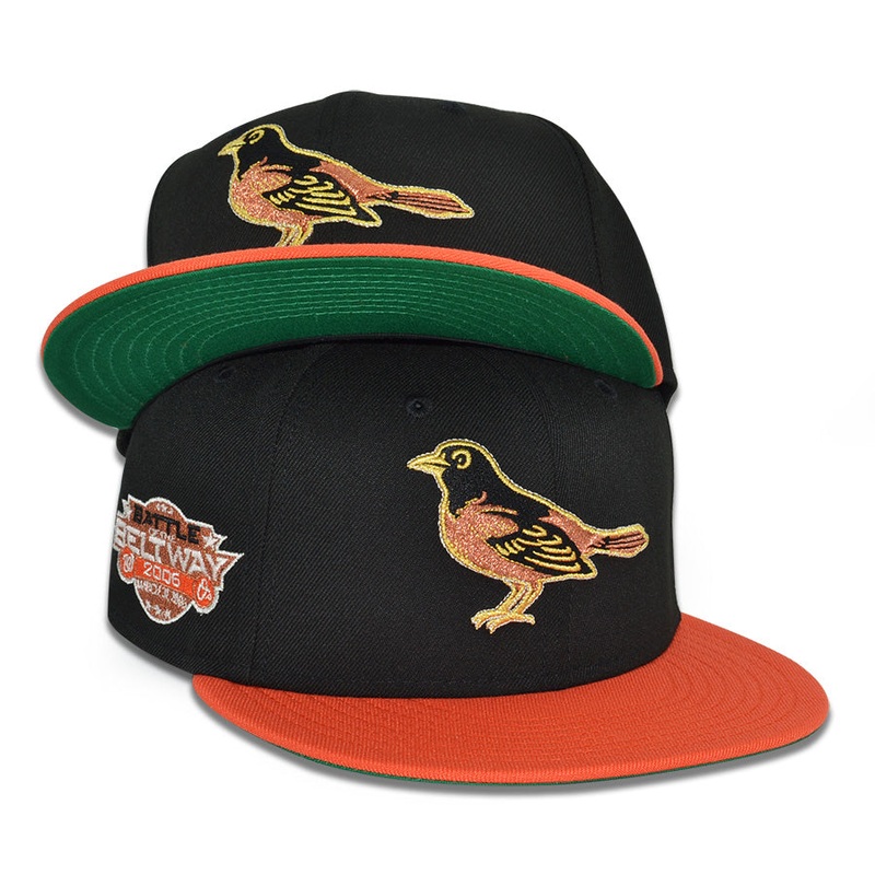 Baltimore Orioles “COPPER TAIL” Exclusive New Era 59Fifty Fitted Hat – Black/Orange 6 7/8