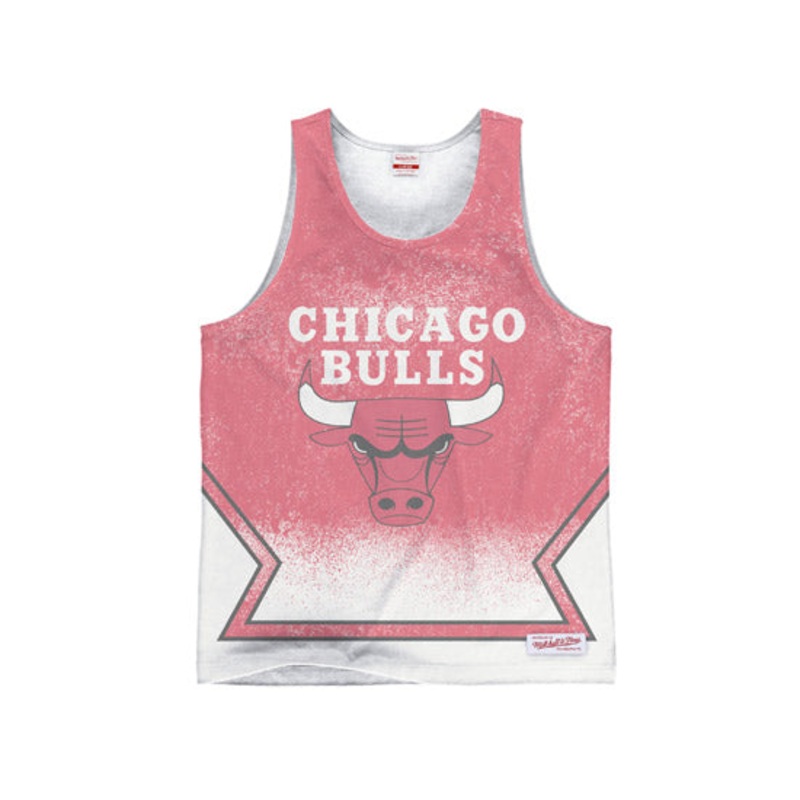 Chicago Bulls Mitchell and Ness Shot Clock Violation Tank Top l