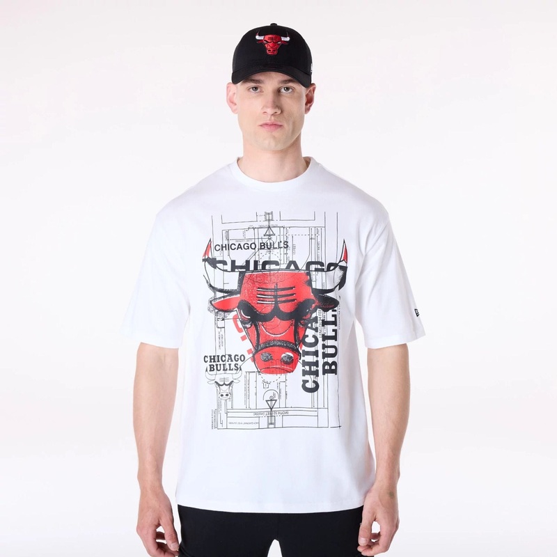 Chicago Bulls NBA Graphic White T-Shirt XS
