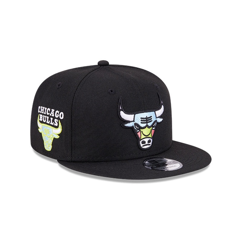 Chicago Bulls New Era SUPER PACK 9Fifty Snapback Hat – Black/Multi-Color