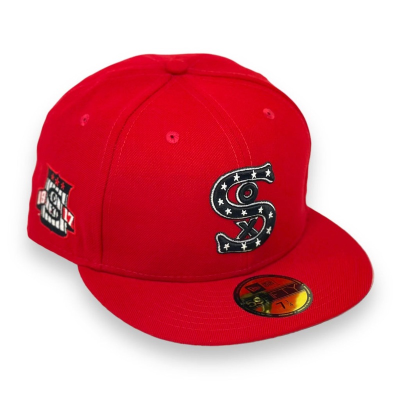 CHICAGO WHITESOX (RED) (1917 WS CHAMPS) NEW ERA 59FIFTY FITTED (GREEN UNDER VISOR) (S) 67/8