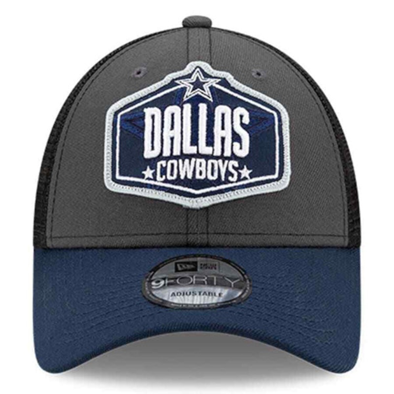 Dallas Cowboys New Era 2021 NFL Draft Trucker 9Forty Snapback Hat