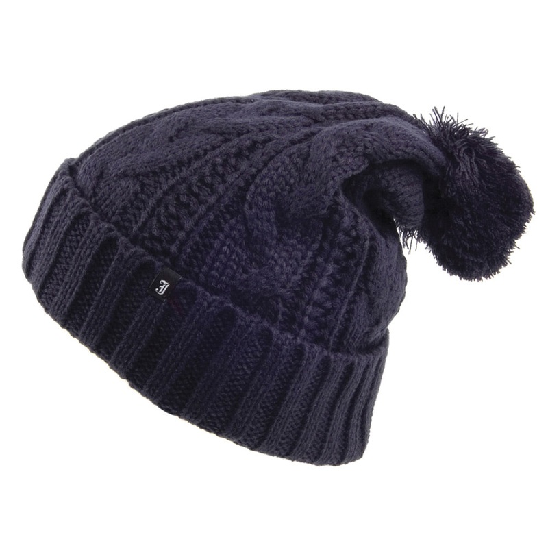 Jaxon & James Cable Knit Bobble Hat – Navy Wholesale Pack Prepack