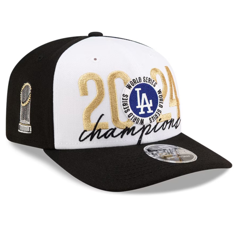 Los Angeles Dodgers New Era 2024 World Series Champions Locker Room 9SEVENTY Stretch-Snap Hat  Black
