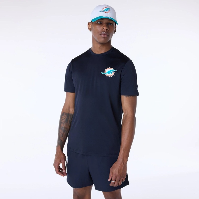 Miami Dolphins NFL Essentials Navy T-Shirt XS