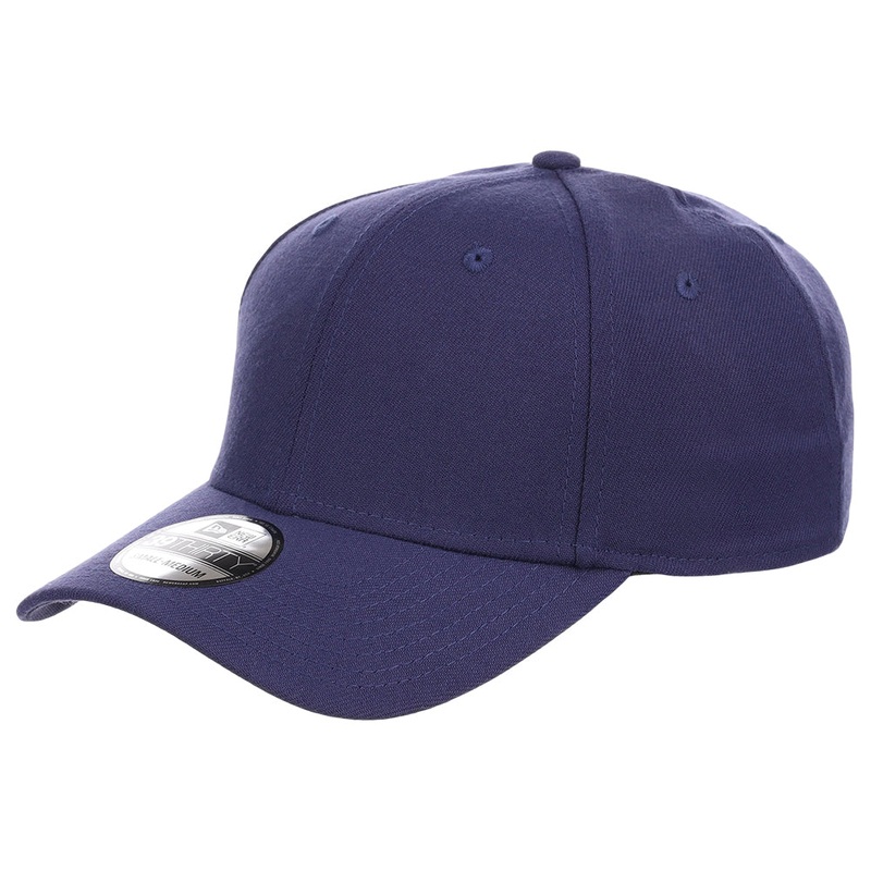 New Era Blank Poly 39THIRTY Cap – Light Navy L/XL