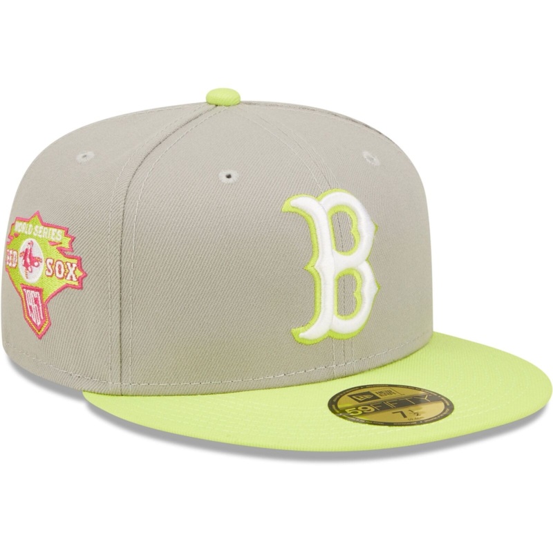 New Era Gray Boston Red Sox 1967 World Series Cyber 59FIFTY Fitted Hat