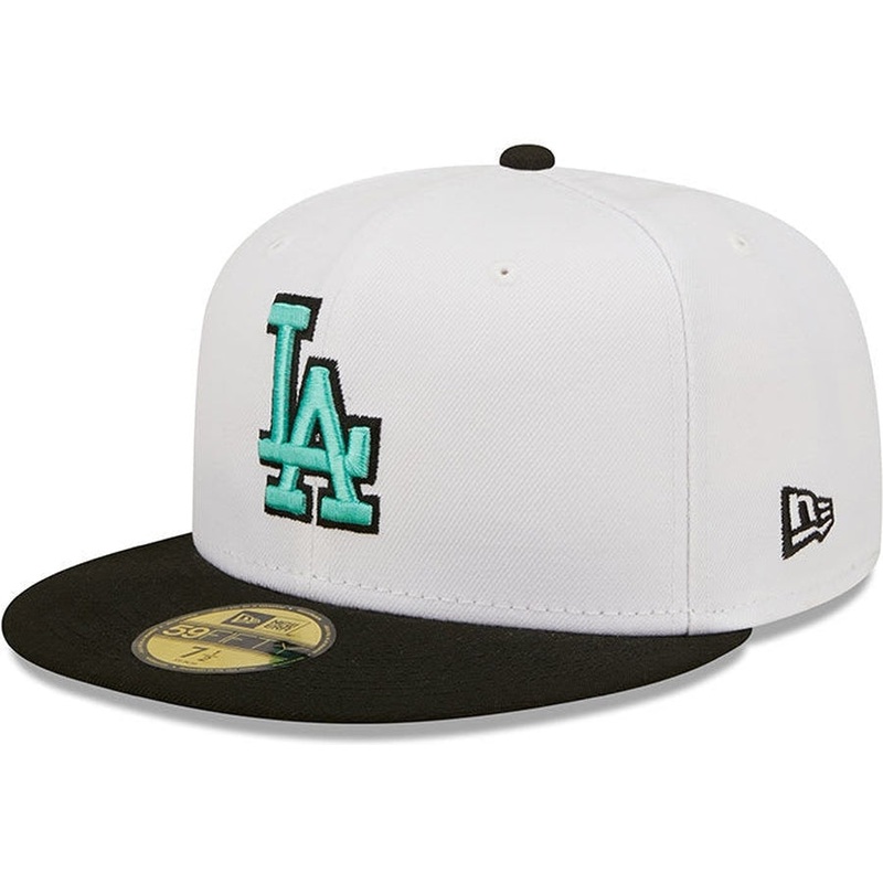 New Era Los Angeles Dodgers White/Black Two-Tone Color Pack 59FIFTY Fitted Hat