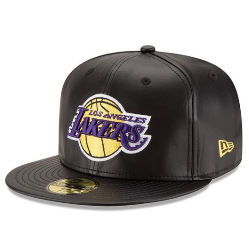 New Era Men’s Leather Lakers 59FIFTY Fitted Hat