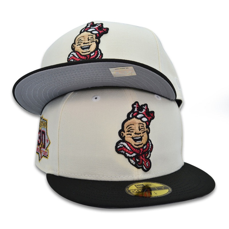 New Orleans Baby Cakes MARLINS 30TH ANNIVERSARY Exclusive New Era 59Fifty Fitted Hat – Chrome/Black 6 7/8