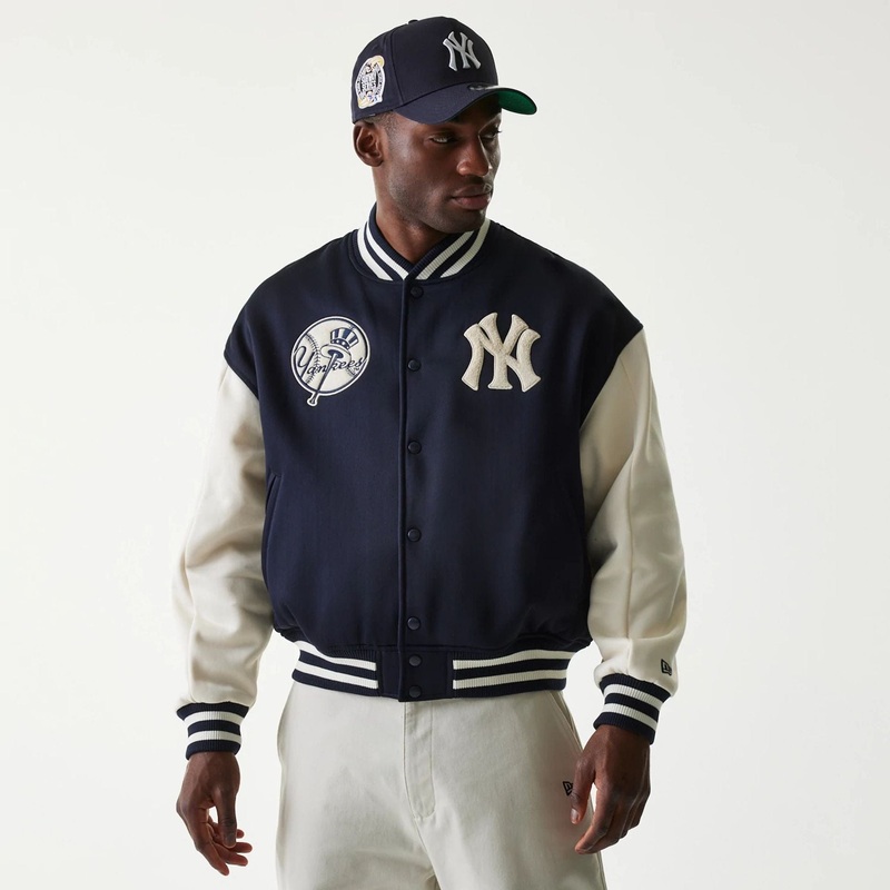 New York Yankees MLB Jersey Navy Bomber Jacket XS