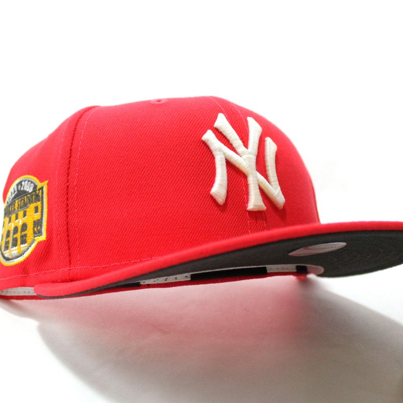 New York Yankees Yankee Stadium  New Era 59Fifty Fitted Hat (Lava Glow in the Dark Cement Gray Under Brim) 7