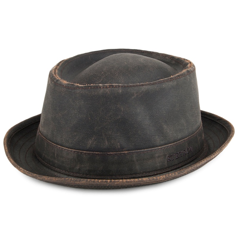 Stetson Hats Odenton Water Resistant Pork Pie Hat – Brown S