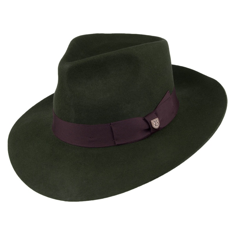 Brixton Hats Lopez Fedora – Dark Olive Small-56cm