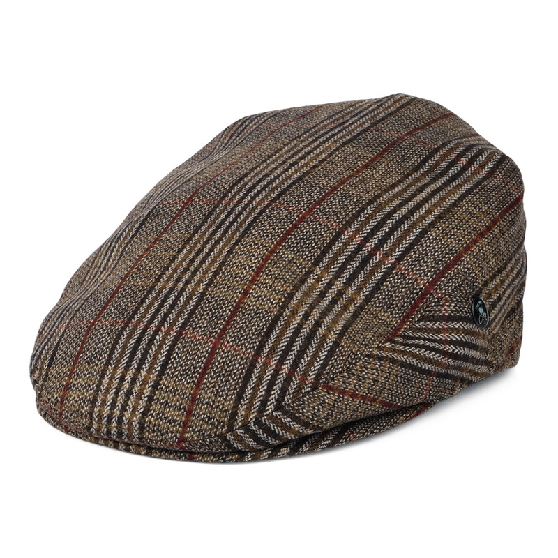 City Sport Wool-Cashmere Hampstead Flat Cap – Brown-Tan S