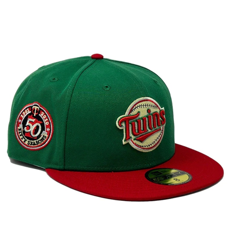 New Era Minnesota Twins Xmas Pack 50th Anniversary 59FIFTY Fitted Hat