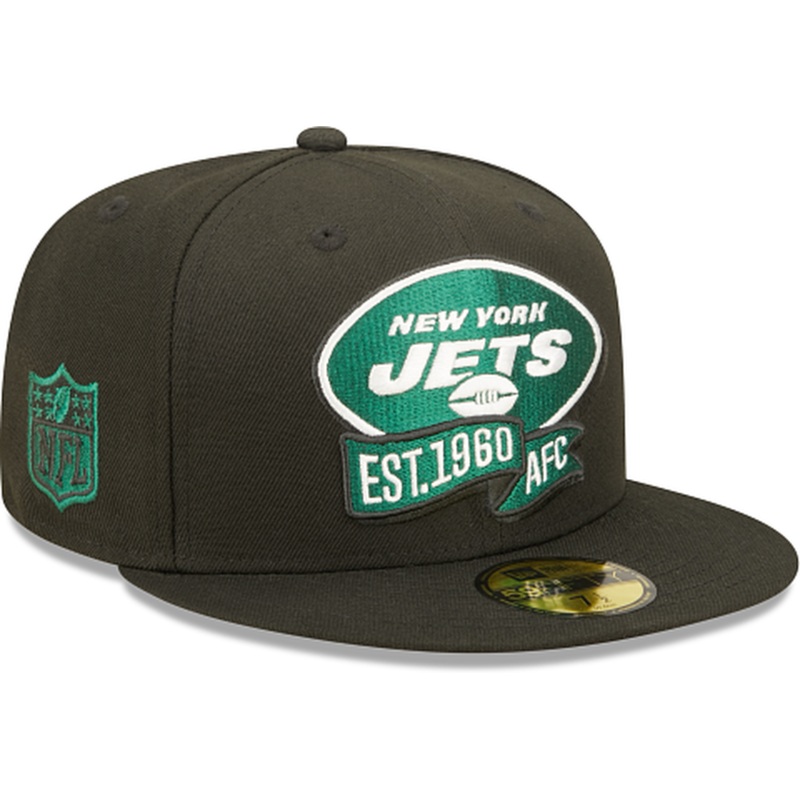 New Era New York Jets 2022 Sideline Black 59FIFTY Fitted Hat