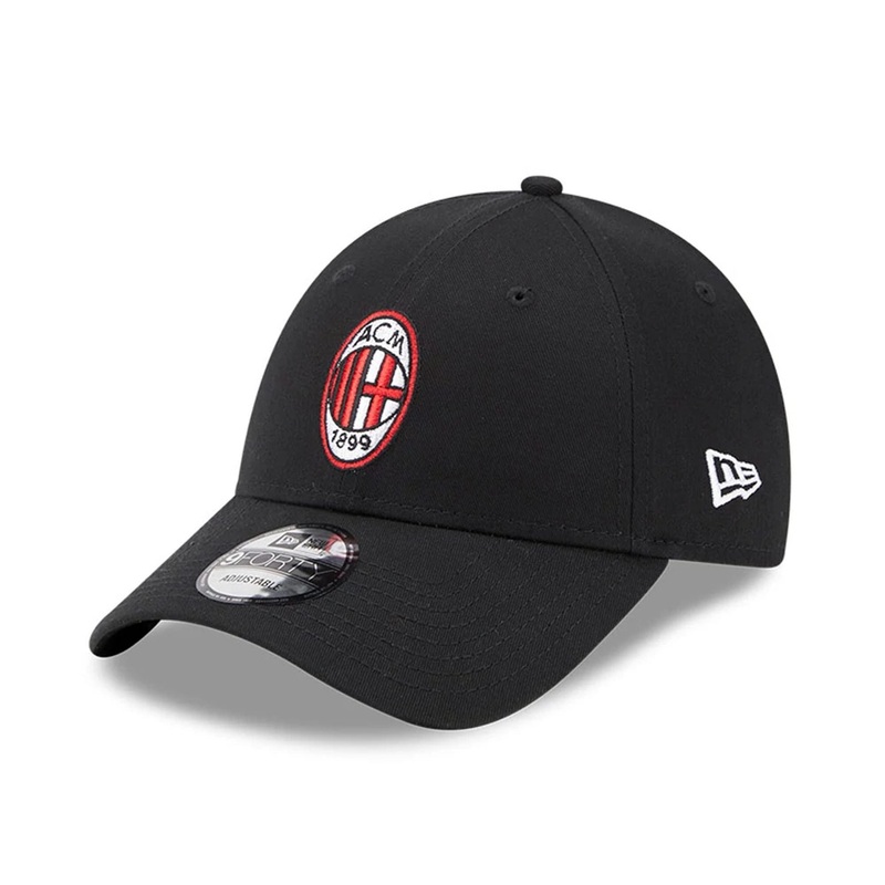 AC Milan Black 9FORTY Adjustable Cap OSFM