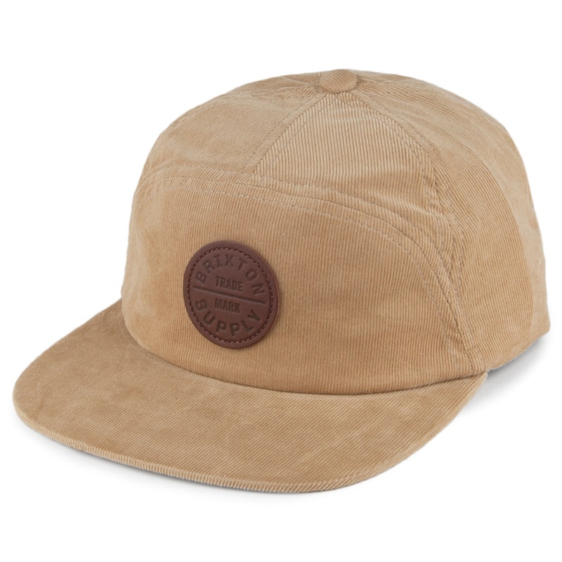 Brixton Hats Oath Seven Panel Baseball Cap – Khaki Adjustable